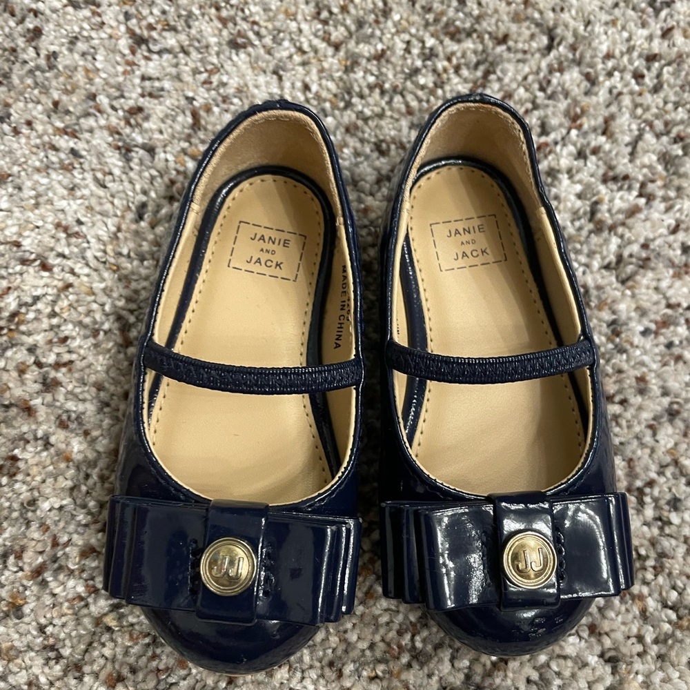 💙 Sz 3 Janie and Jack Blue Ballet Flats